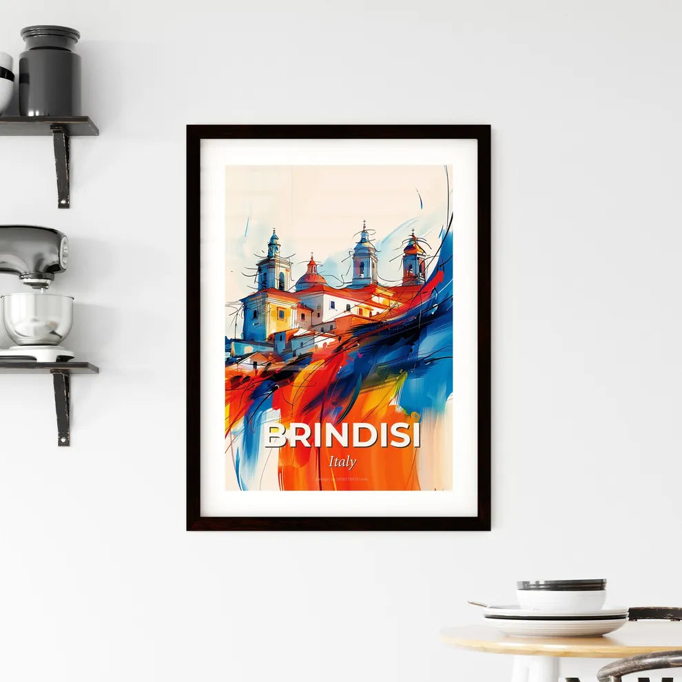 Vibrant Brindisi, Italy Framed Print