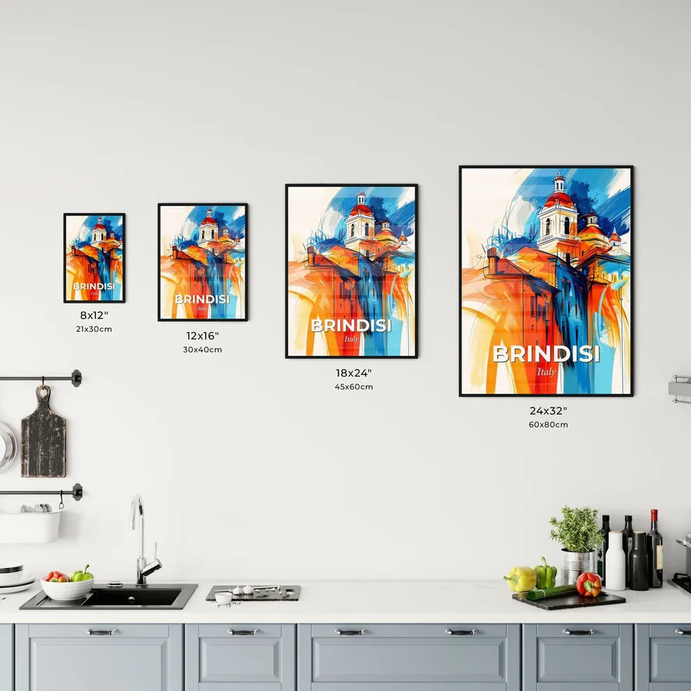 Vibrant Brindisi, Italy Kitchen Art