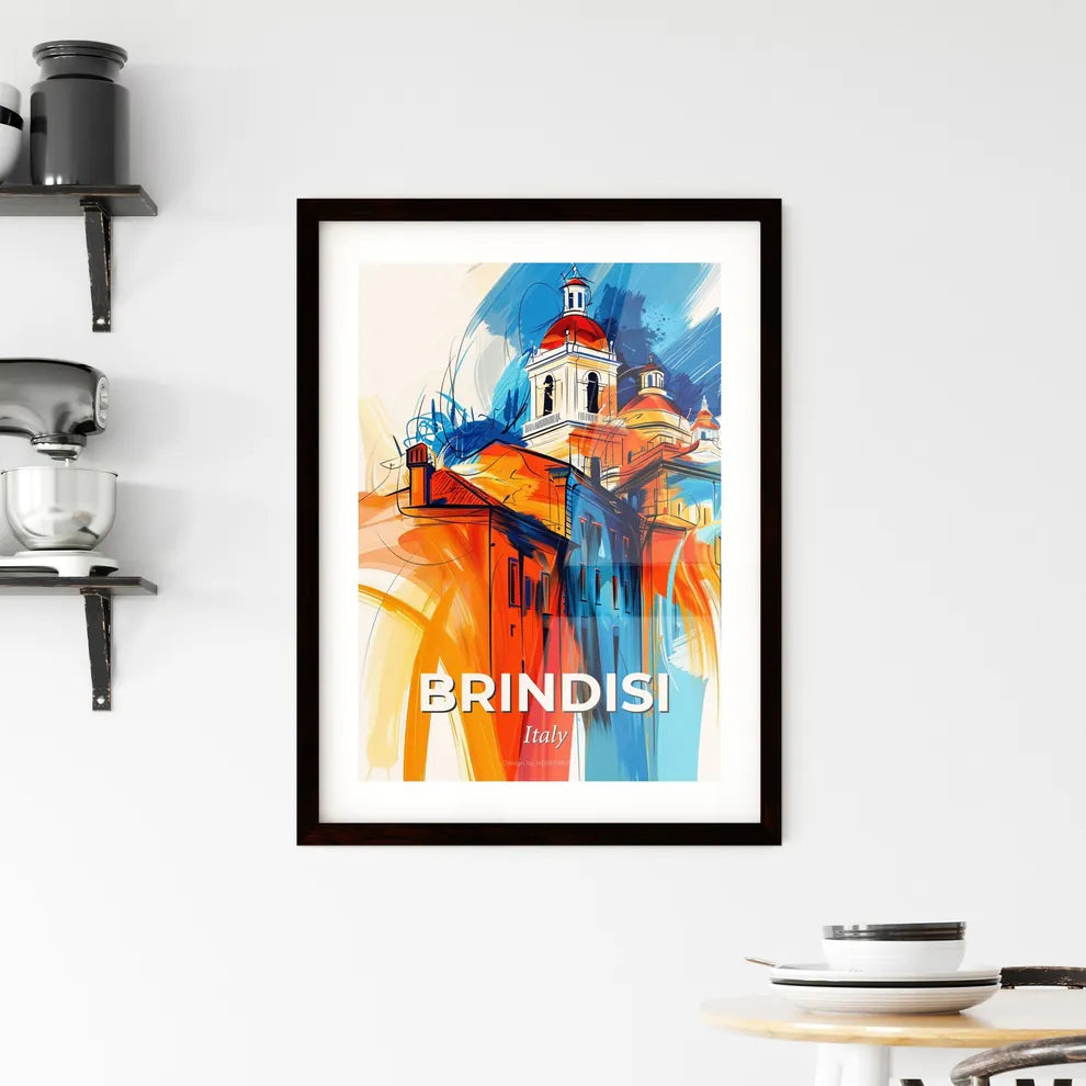 Vibrant Brindisi, Italy Framed Print