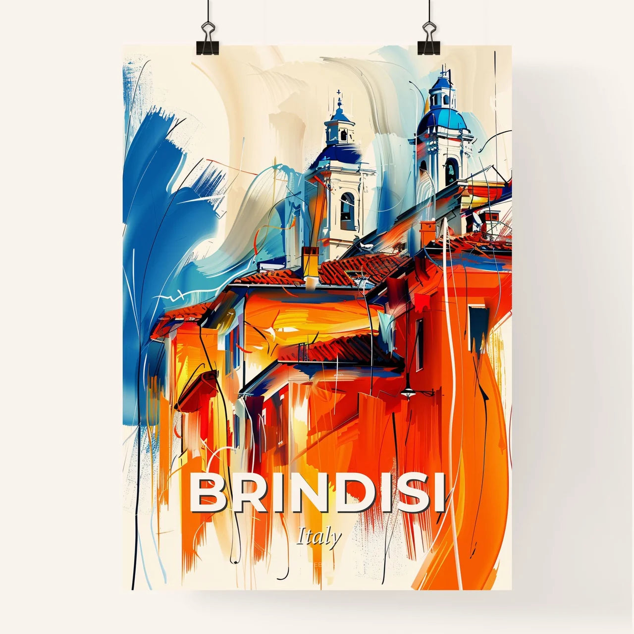 Vibrant Brindisi, Italy Poster