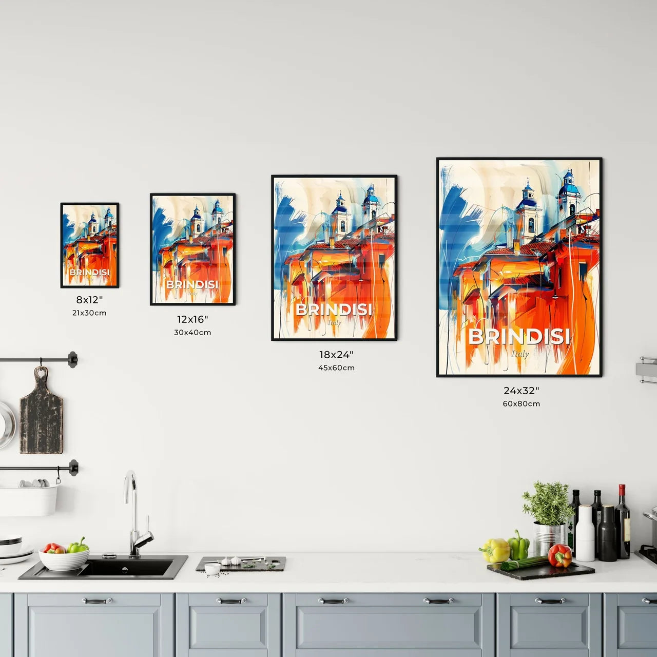 Vibrant Brindisi, Italy Kitchen Art