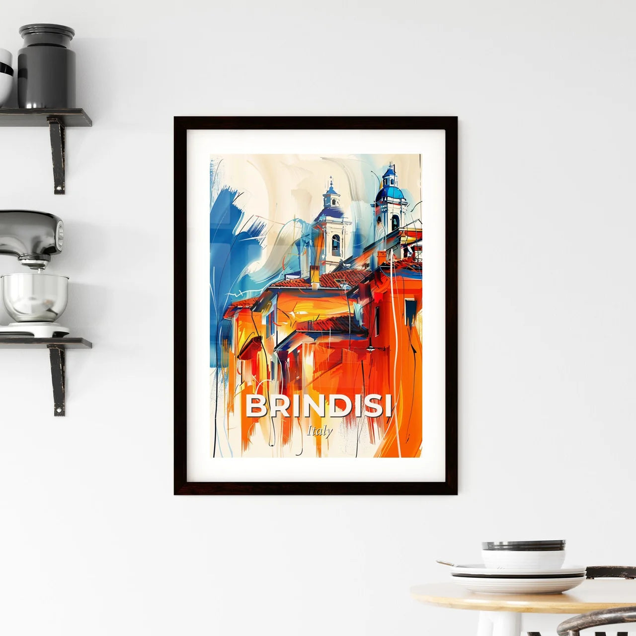 Vibrant Brindisi, Italy Framed Print