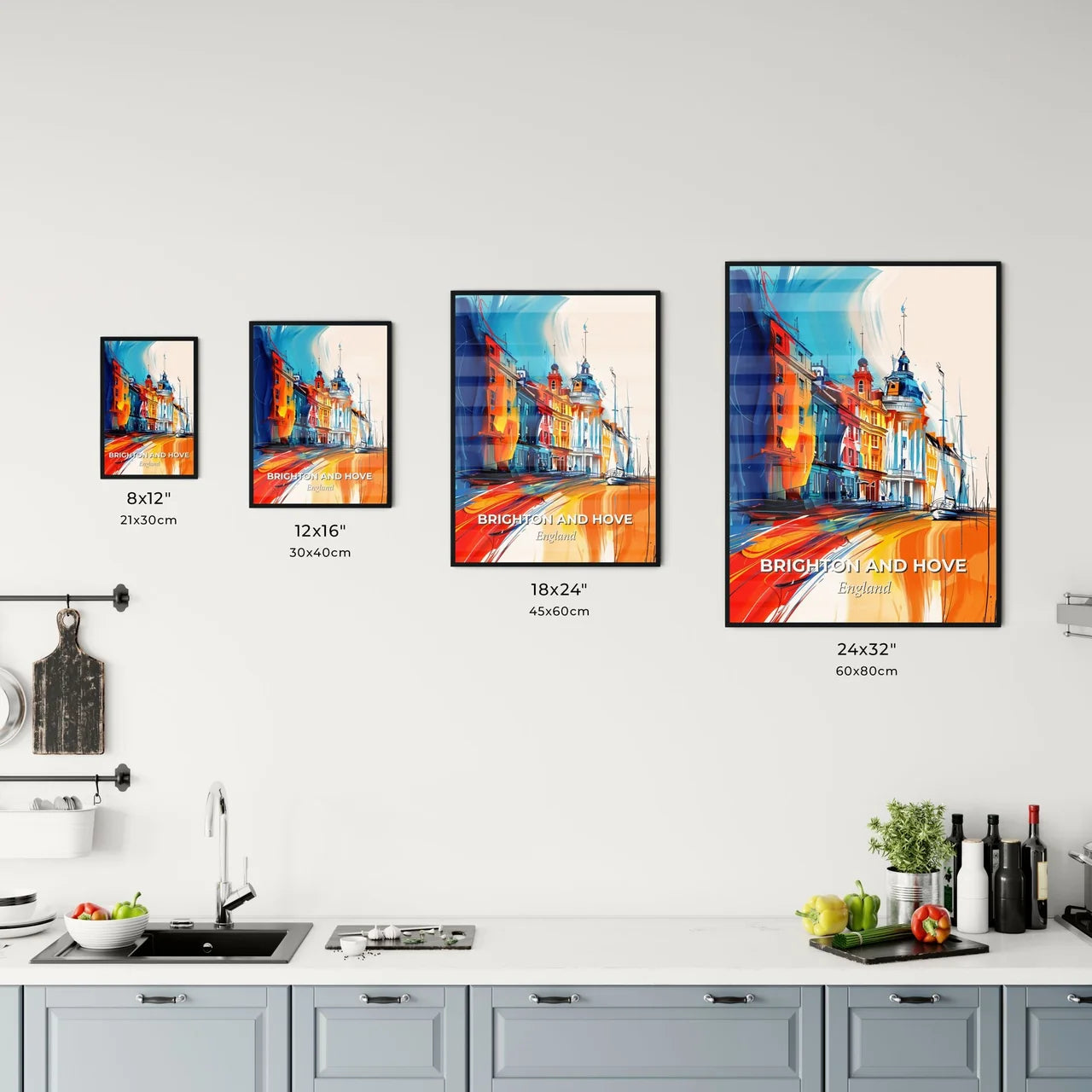 Vibrant Brighton And Hove, England Kitchen Art