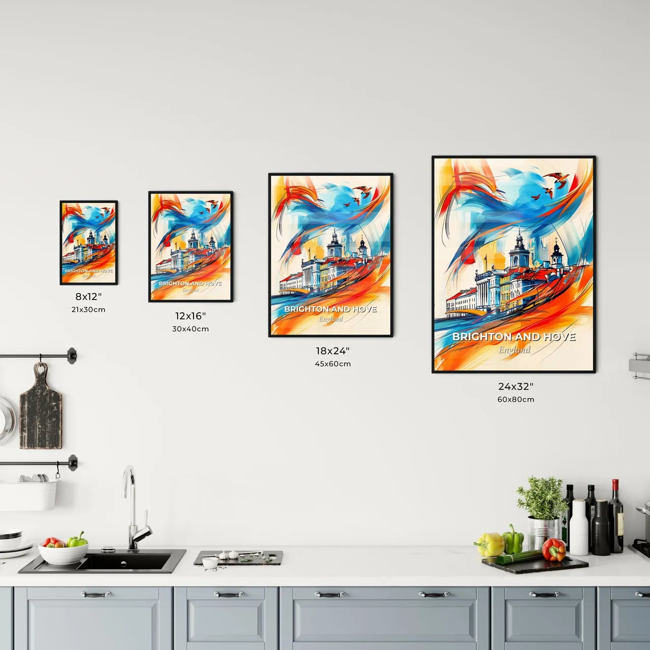 Vibrant Brighton And Hove, England Kitchen Art