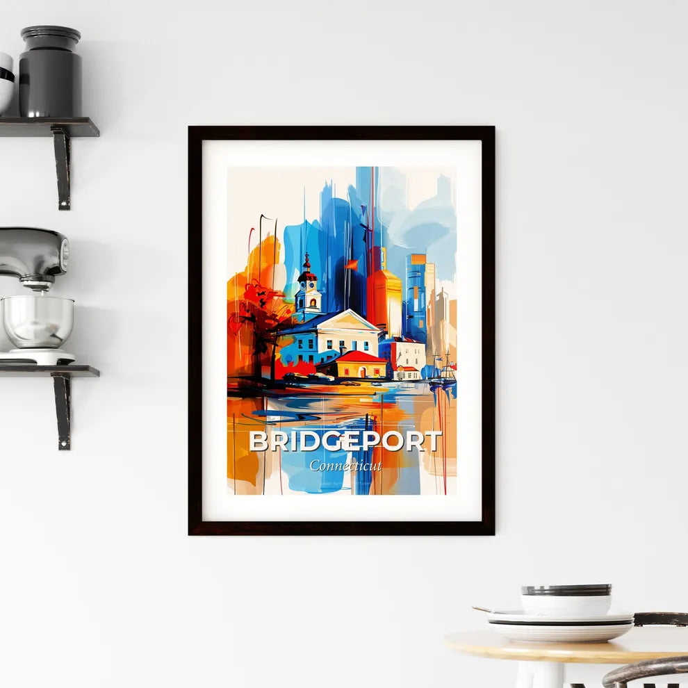 Vibrant Bridgeport, Connecticut Framed Print