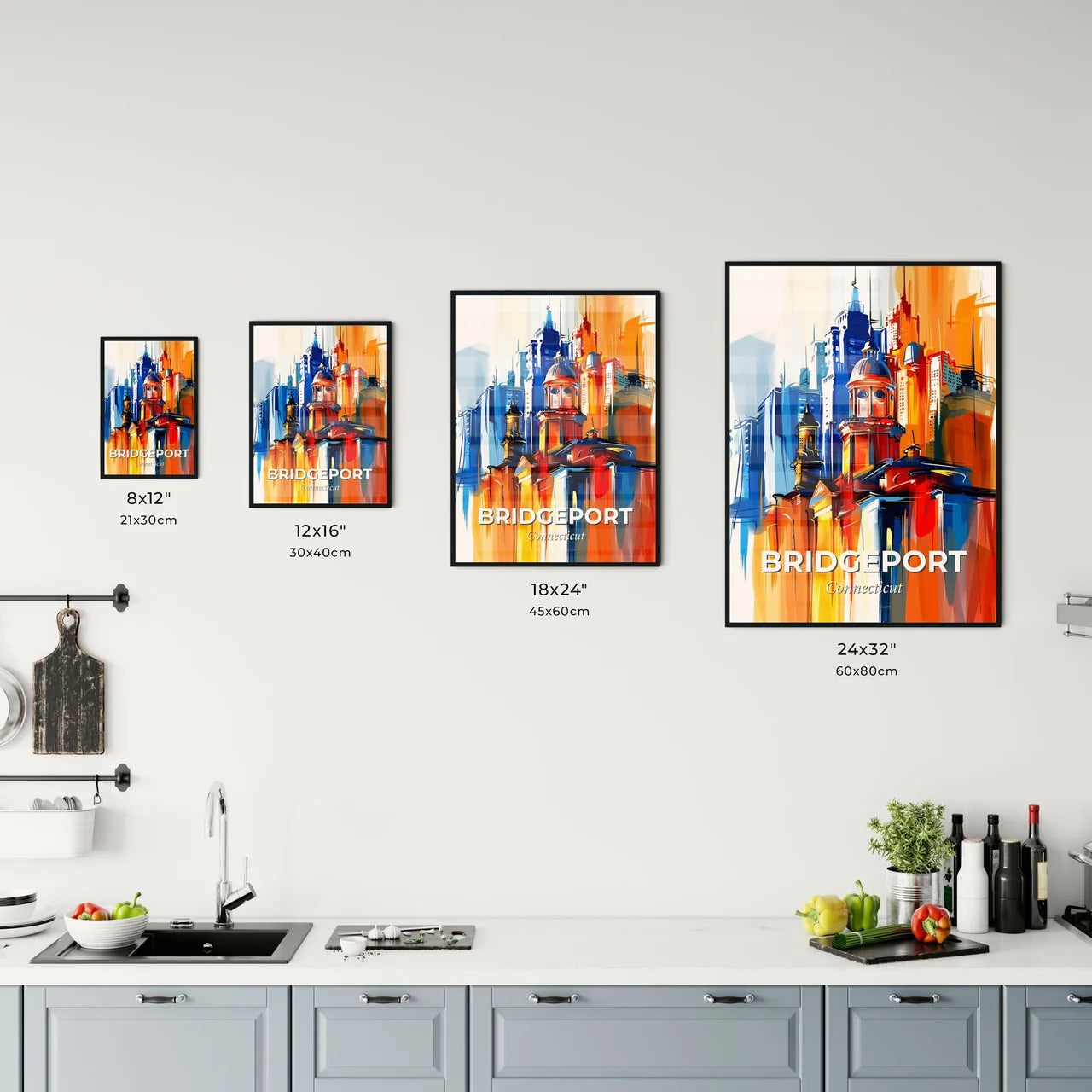 Vibrant Bridgeport, Connecticut Kitchen Art