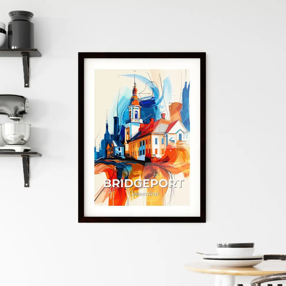 Vibrant Bridgeport, Connecticut Framed Print