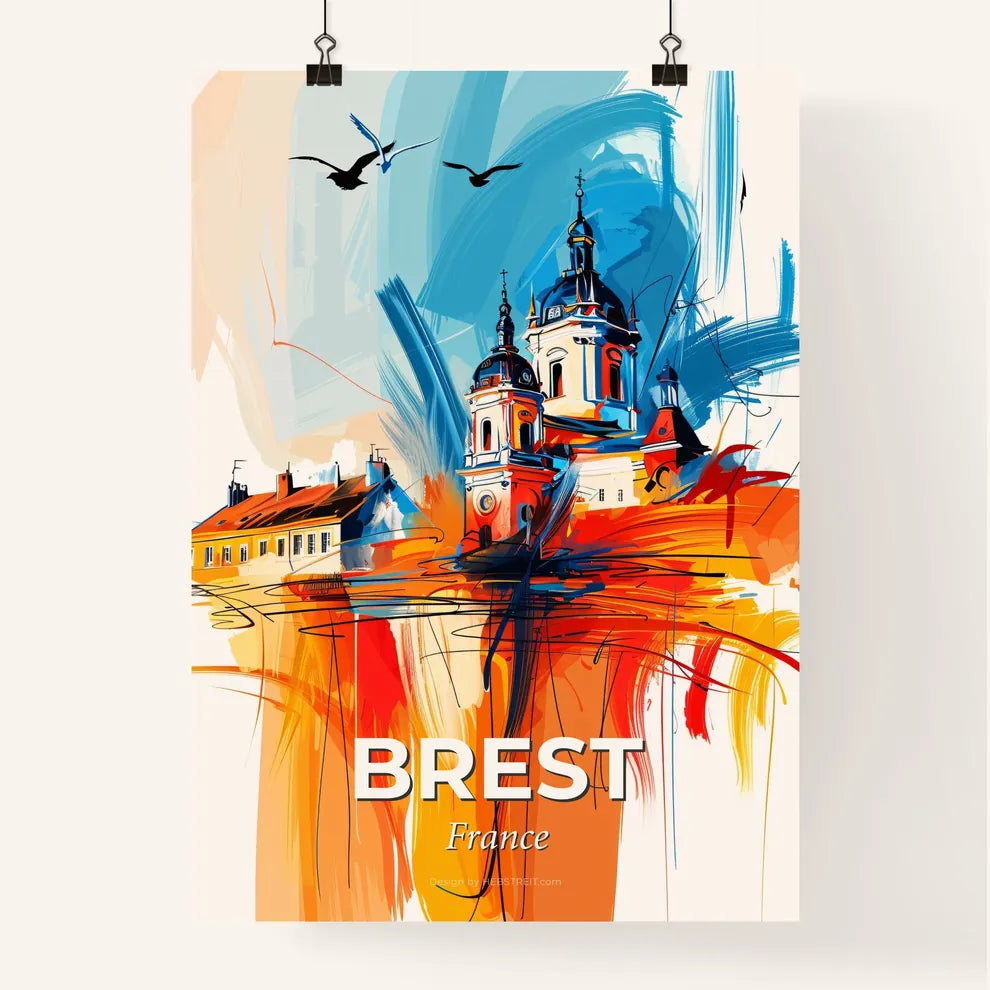 Vibrant Brest, France Poster