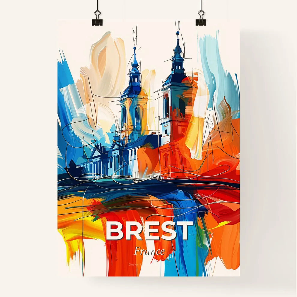 Vibrant Brest, France Poster