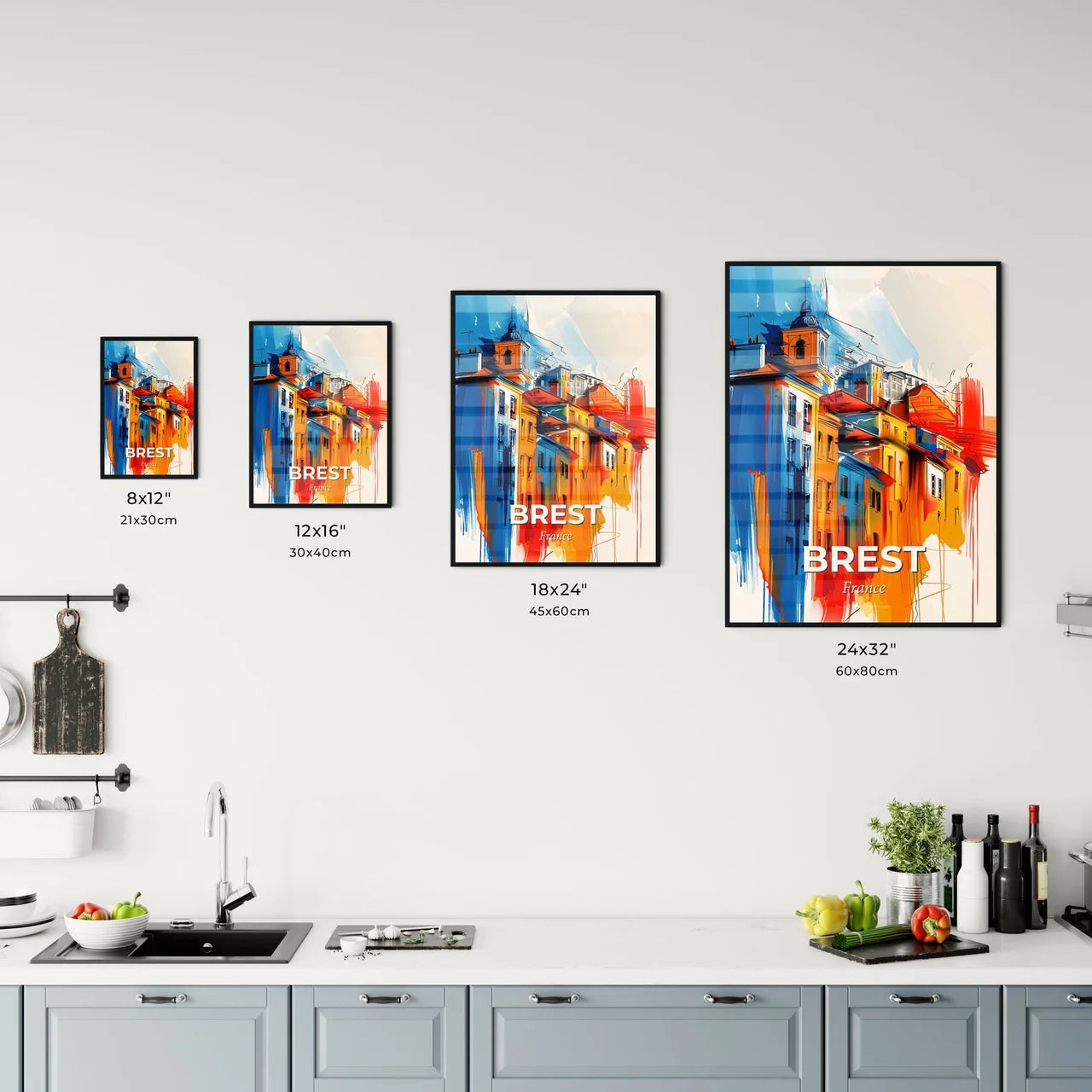 Vibrant Brest, France Kitchen Art