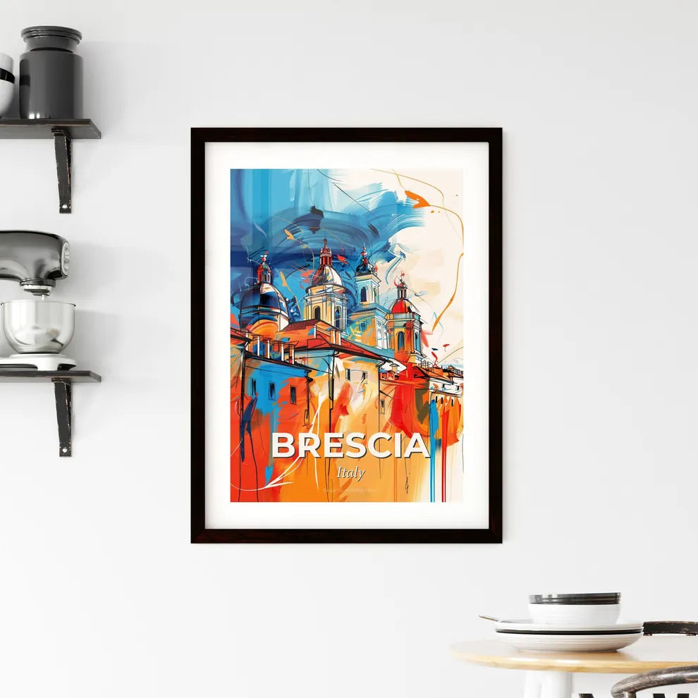 Vibrant Brescia , Italy Framed Print