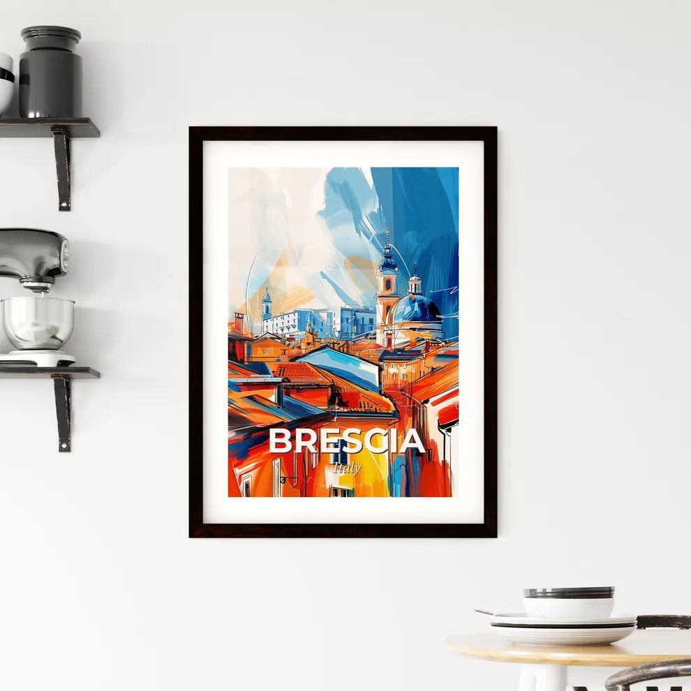 Vibrant Brescia , Italy Framed Print