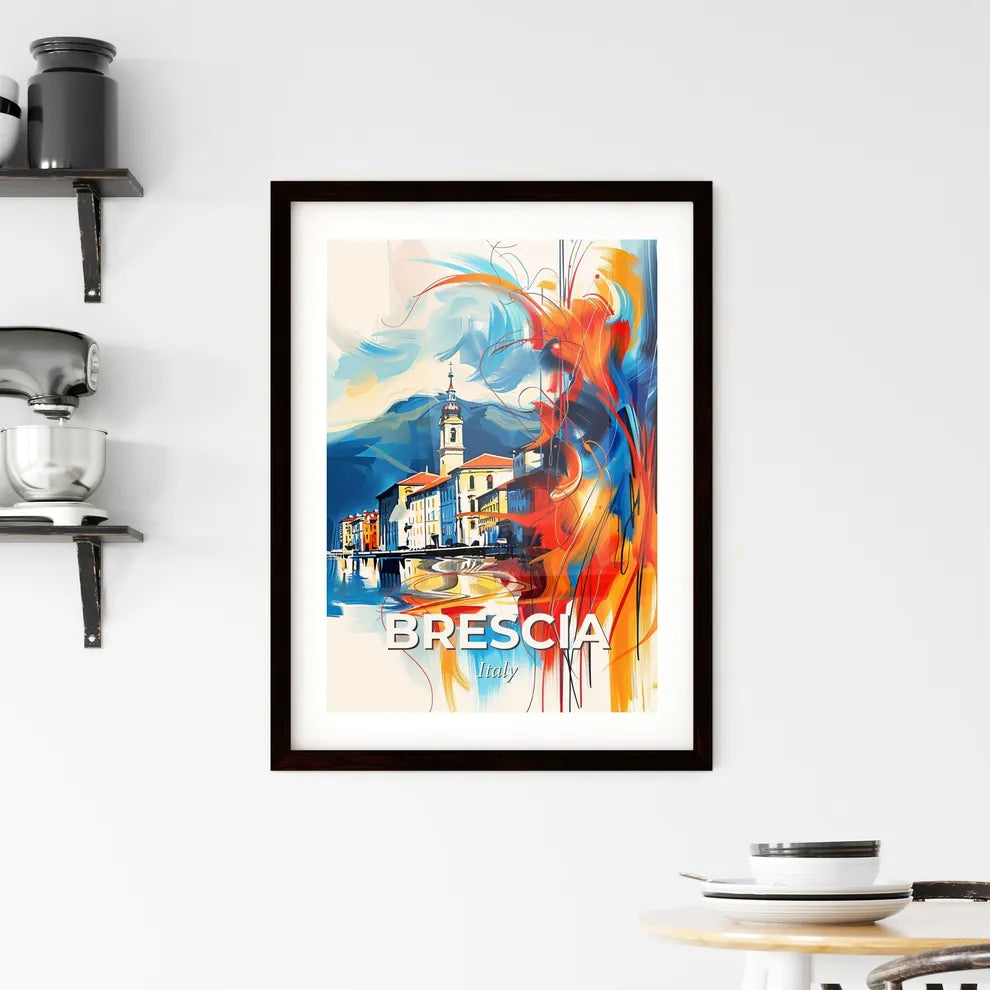 Vibrant Brescia , Italy Framed Print