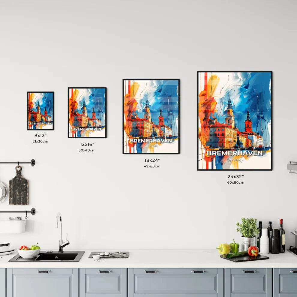 Vibrant Bremerhaven, Germany Kitchen Art