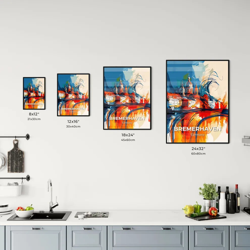 Vibrant Bremerhaven, Germany Kitchen Art