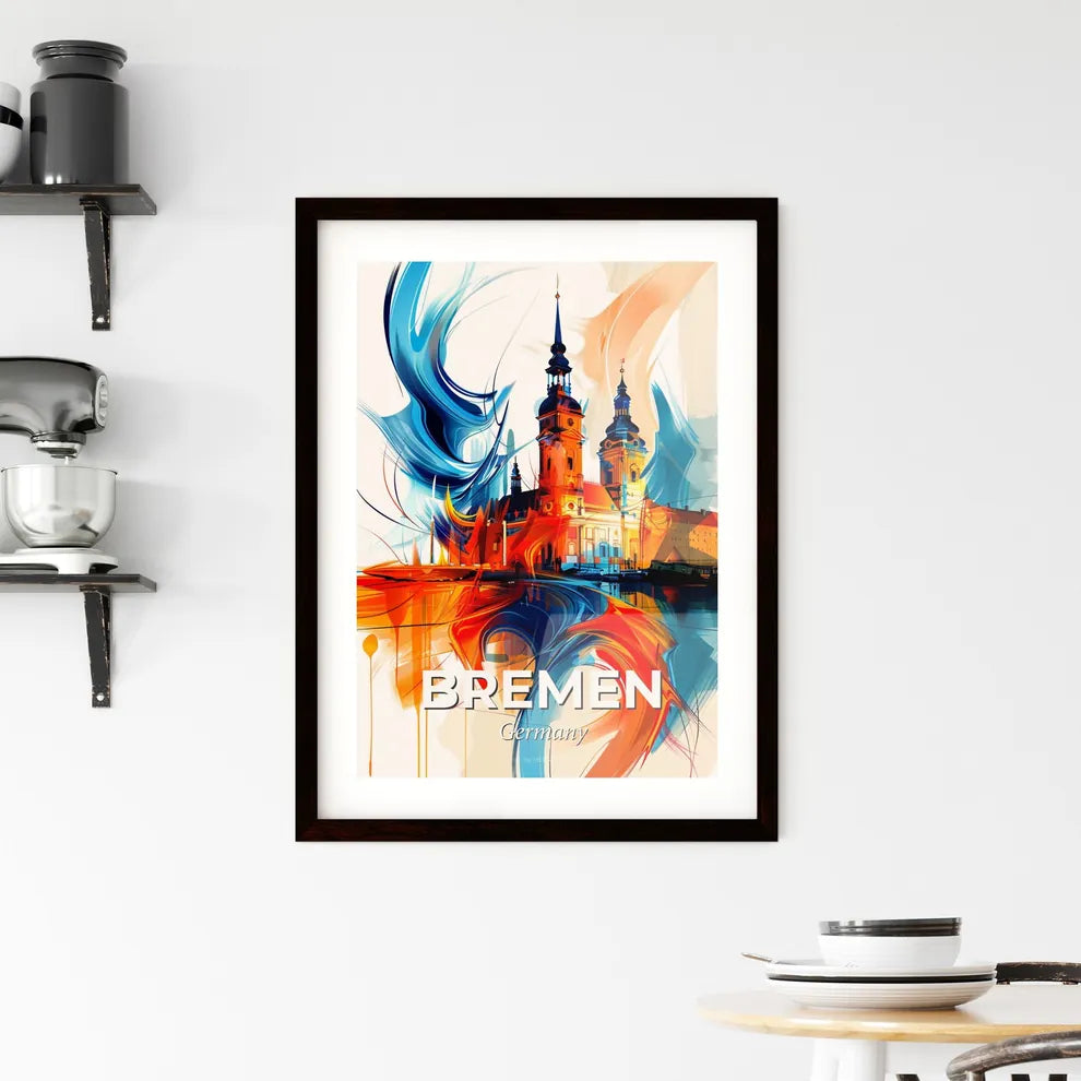 Vibrant Bremen, Germany Framed Print