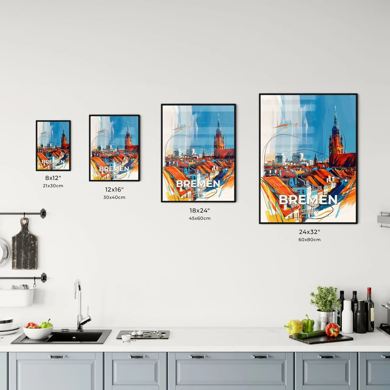 Vibrant Bremen, Germany Kitchen Art