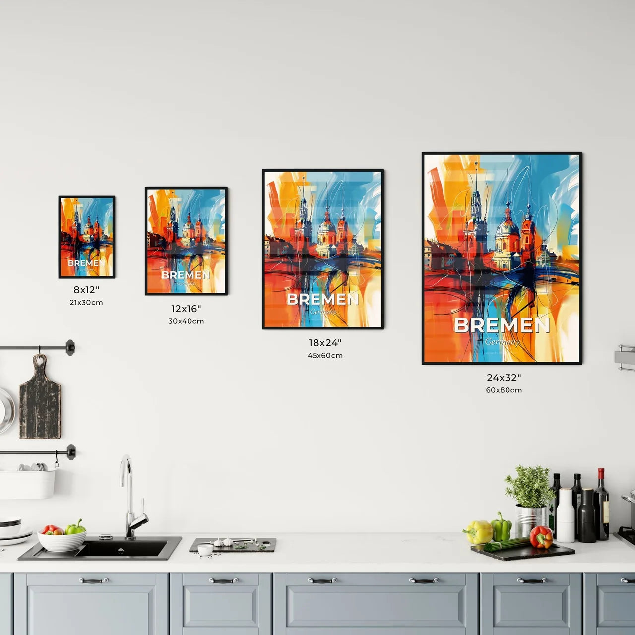 Vibrant Bremen, Germany Kitchen Art