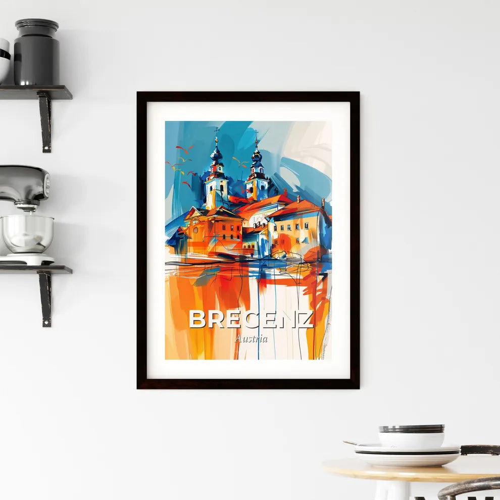 Vibrant Bregenz, Austria Framed Print