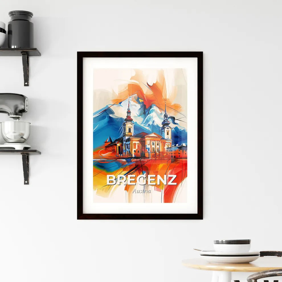 Vibrant Bregenz, Austria Framed Print
