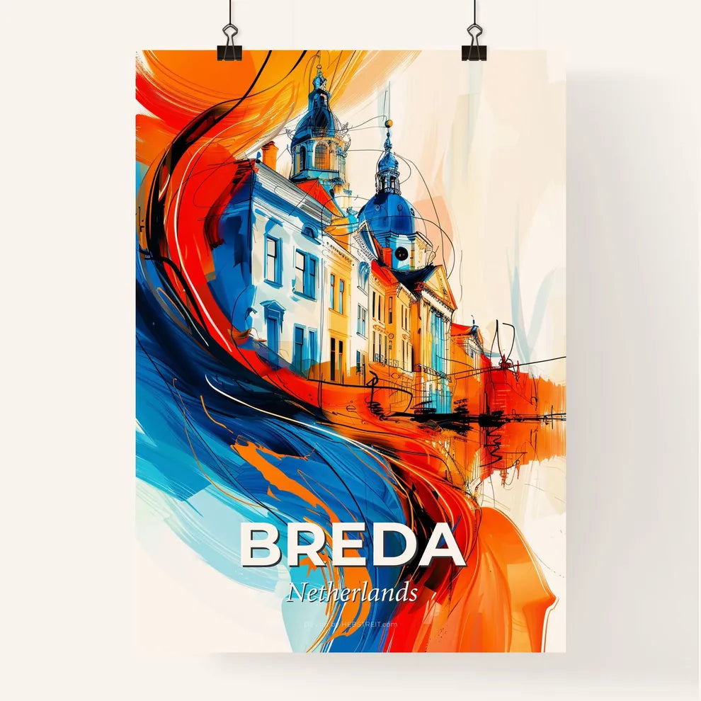 Vibrant Breda, Netherlands Poster