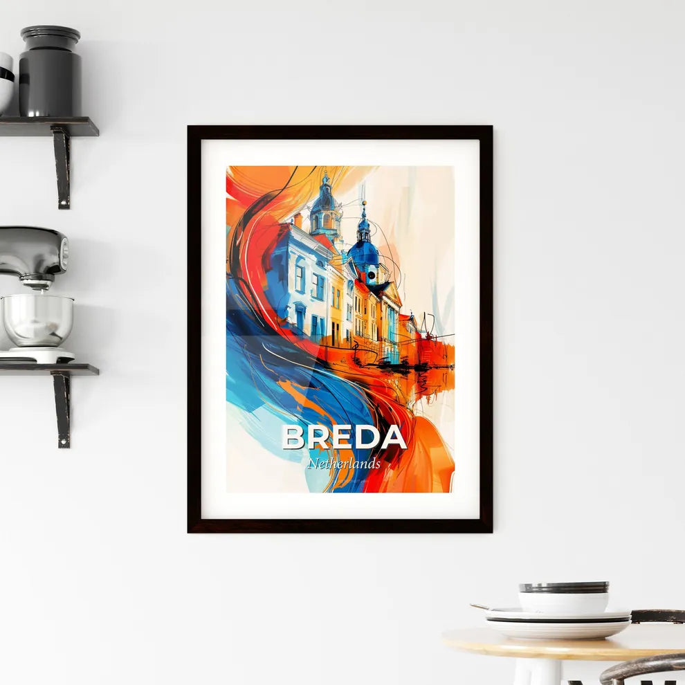 Vibrant Breda, Netherlands Framed Print
