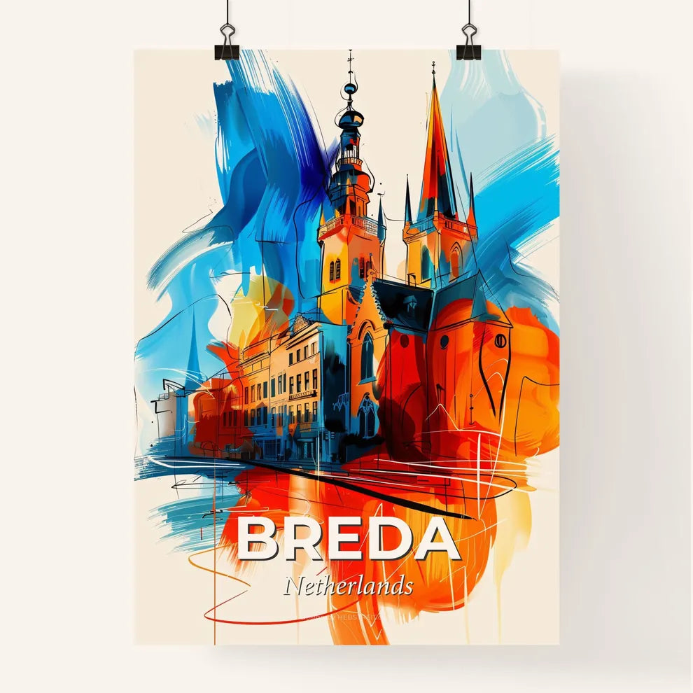 Vibrant Breda, Netherlands Poster