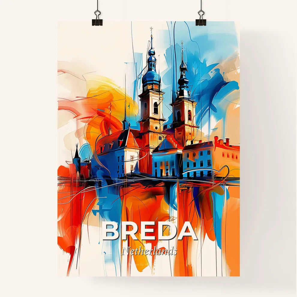 Vibrant Breda, Netherlands Poster