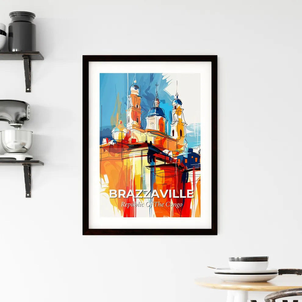 Vibrant Brazzaville, Republic Of The Congo Framed Print