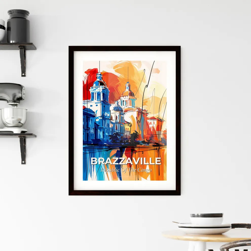 Vibrant Brazzaville, Republic Of The Congo Framed Print