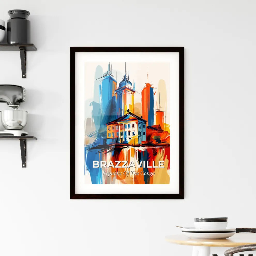 Vibrant Brazzaville, Republic Of The Congo Framed Print