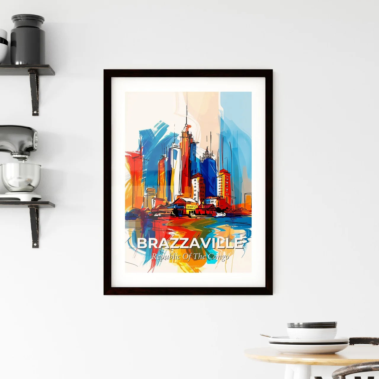 Vibrant Brazzaville, Republic Of The Congo Framed Print