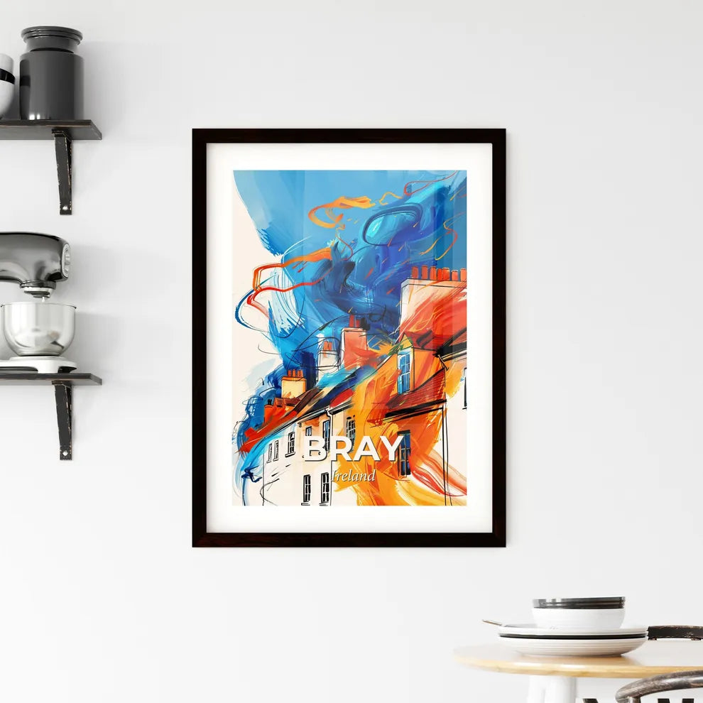 Vibrant Bray, Ireland Framed Print