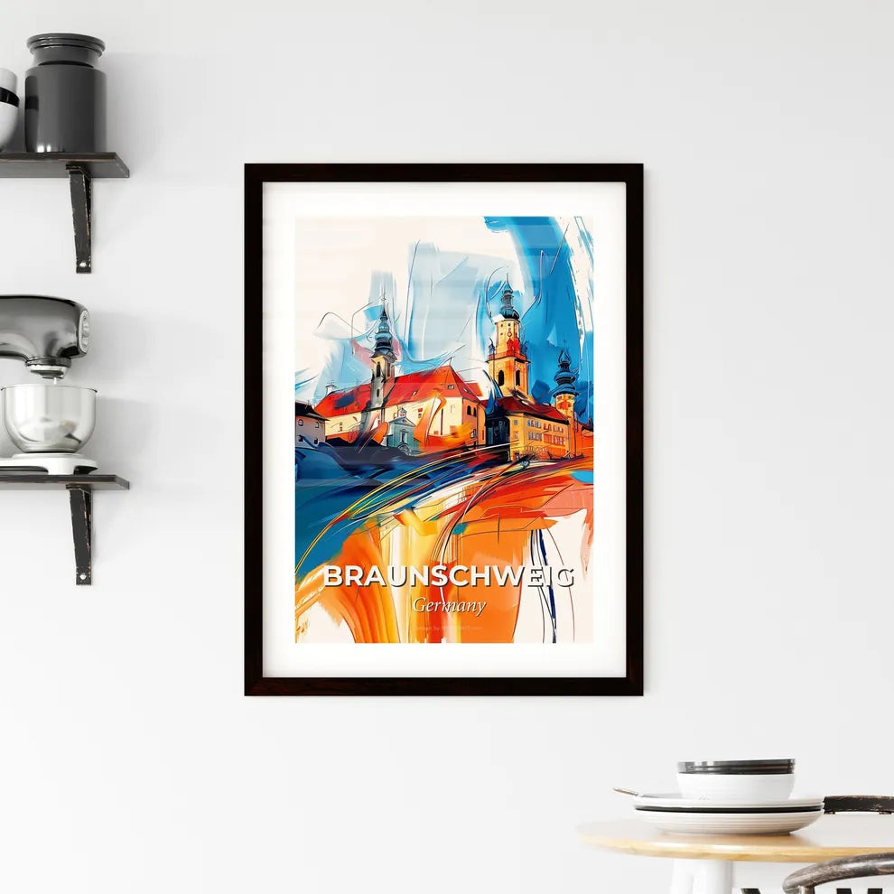 Vibrant Braunschweig, Germany Framed Print