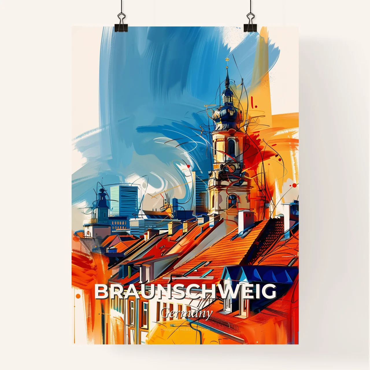 Vibrant Braunschweig, Germany Poster