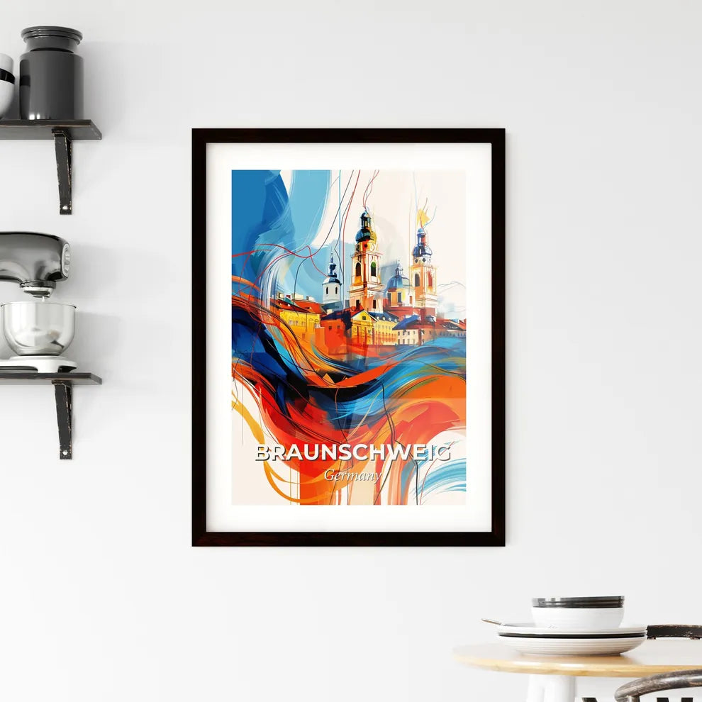 Vibrant Braunschweig, Germany Framed Print