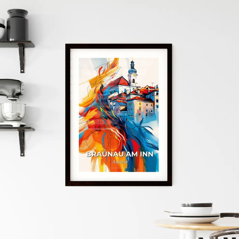 Vibrant Braunau Am Inn, Austria Framed Print