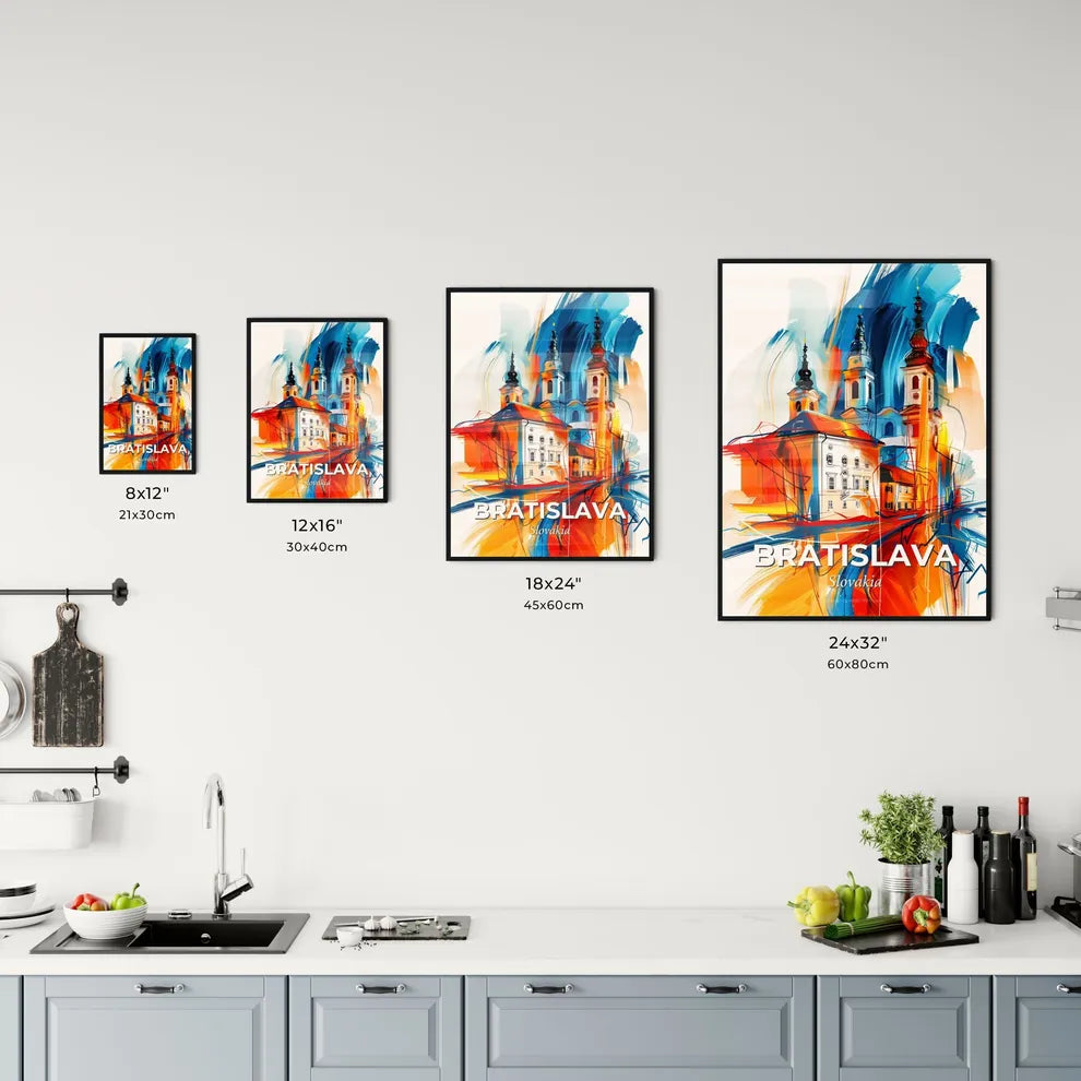 Vibrant Bratislava, Slovakia Kitchen Art