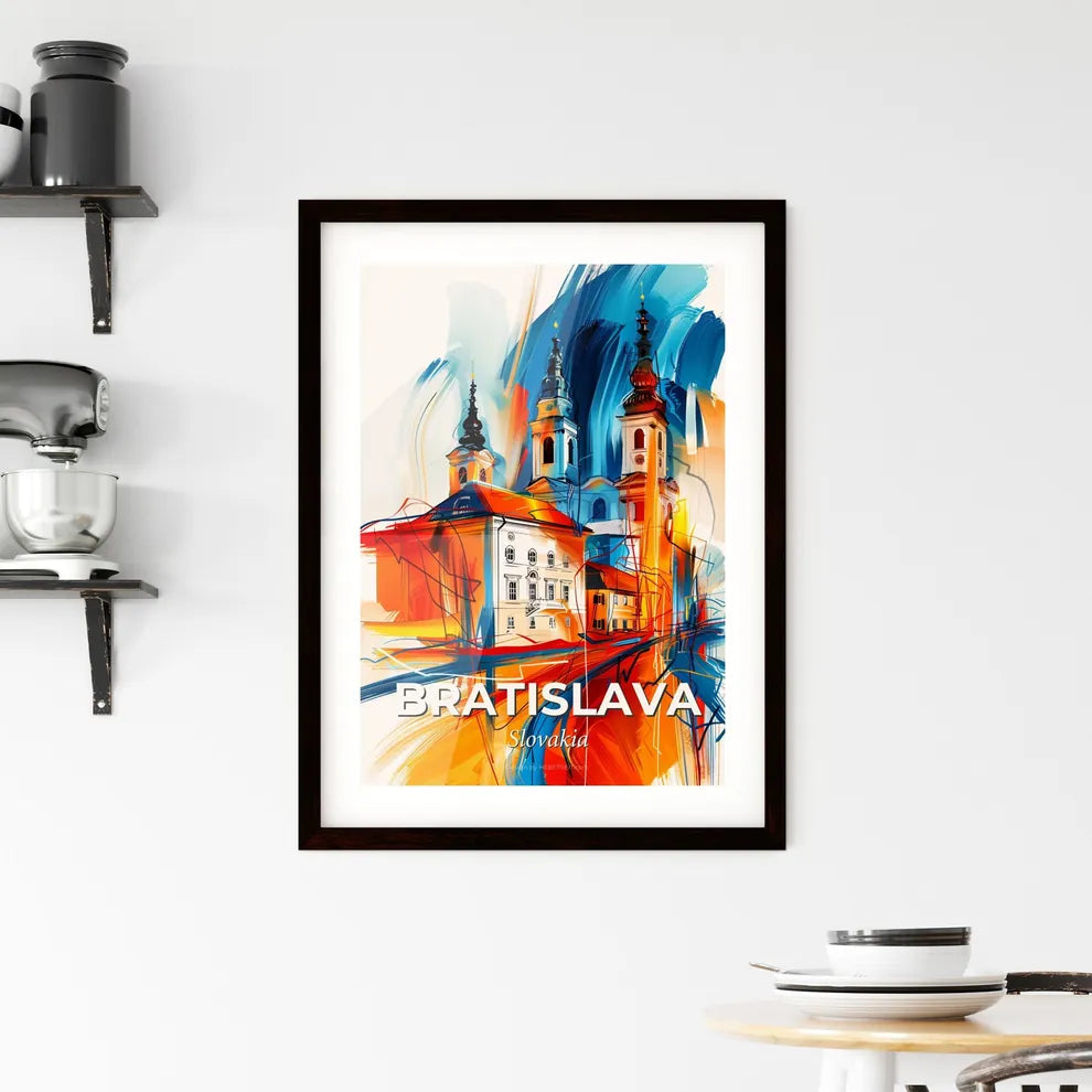 Vibrant Bratislava, Slovakia Framed Print