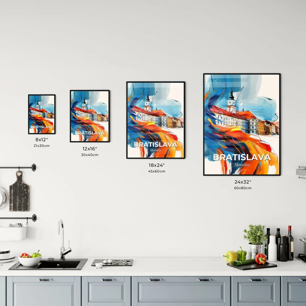 Vibrant Bratislava, Slovakia Kitchen Art