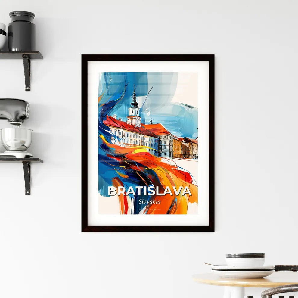 Vibrant Bratislava, Slovakia Framed Print