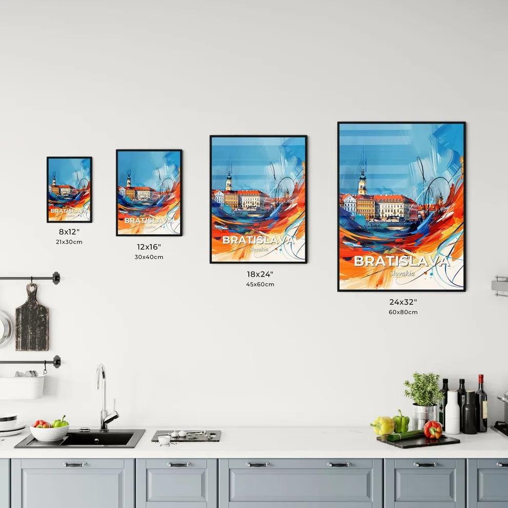 Vibrant Bratislava, Slovakia Kitchen Art