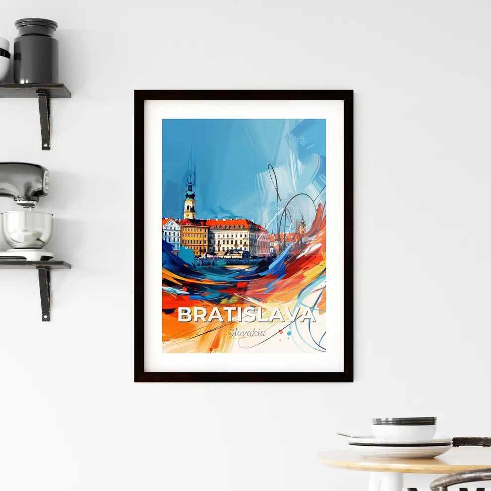 Vibrant Bratislava, Slovakia Framed Print