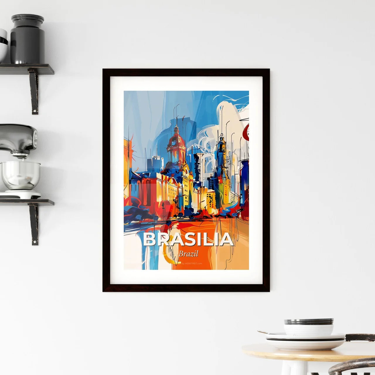 Vibrant Brasilia, Brazil Framed Print