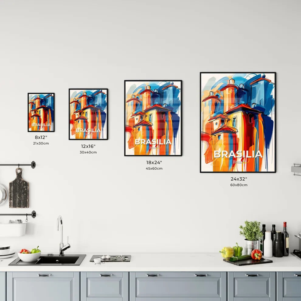 Vibrant Brasilia, Brazil Kitchen Art
