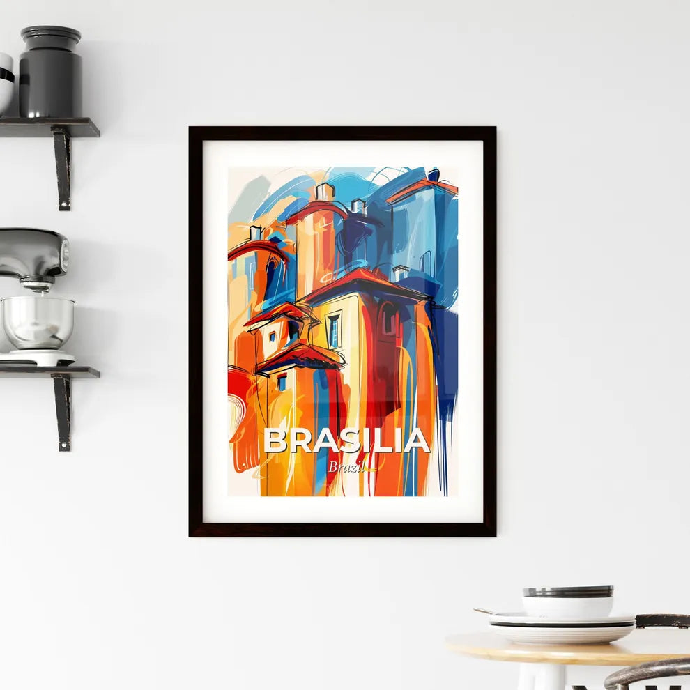 Vibrant Brasilia, Brazil Framed Print