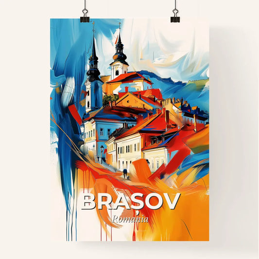 Vibrant Brașov, Romania Poster