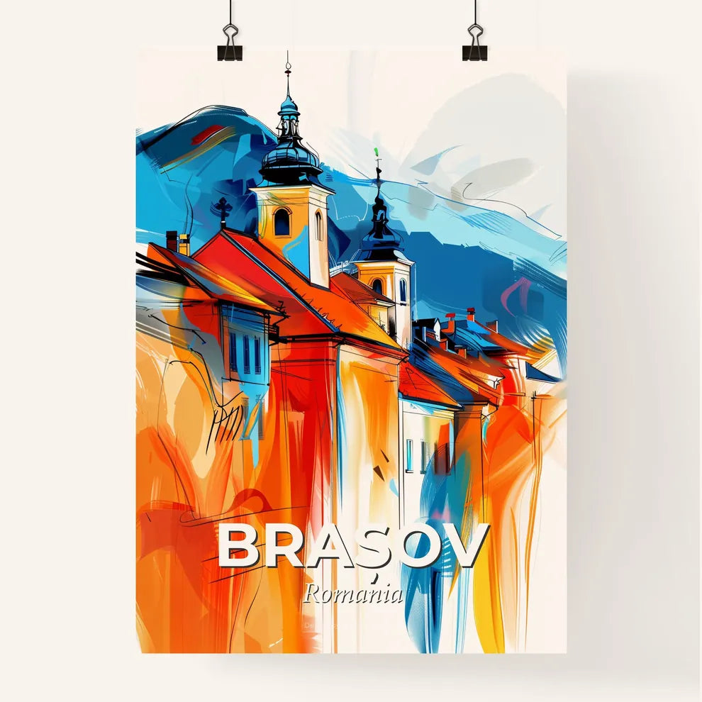 Vibrant Brașov, Romania Poster
