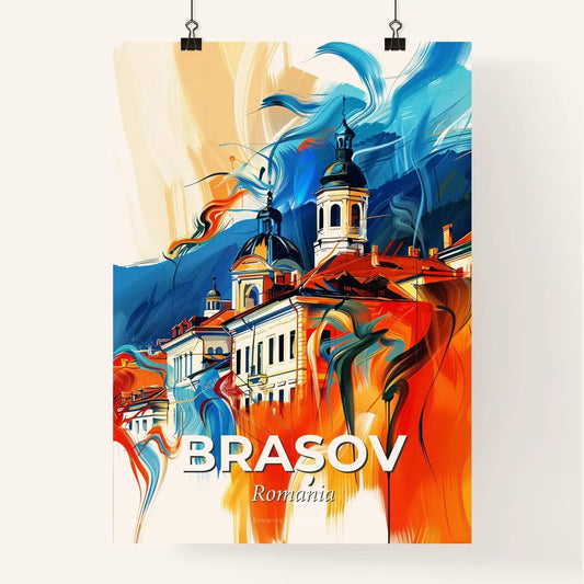 Vibrant Brașov, Romania Poster