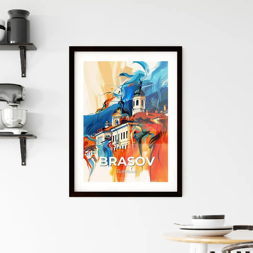Vibrant Brașov, Romania Framed Print